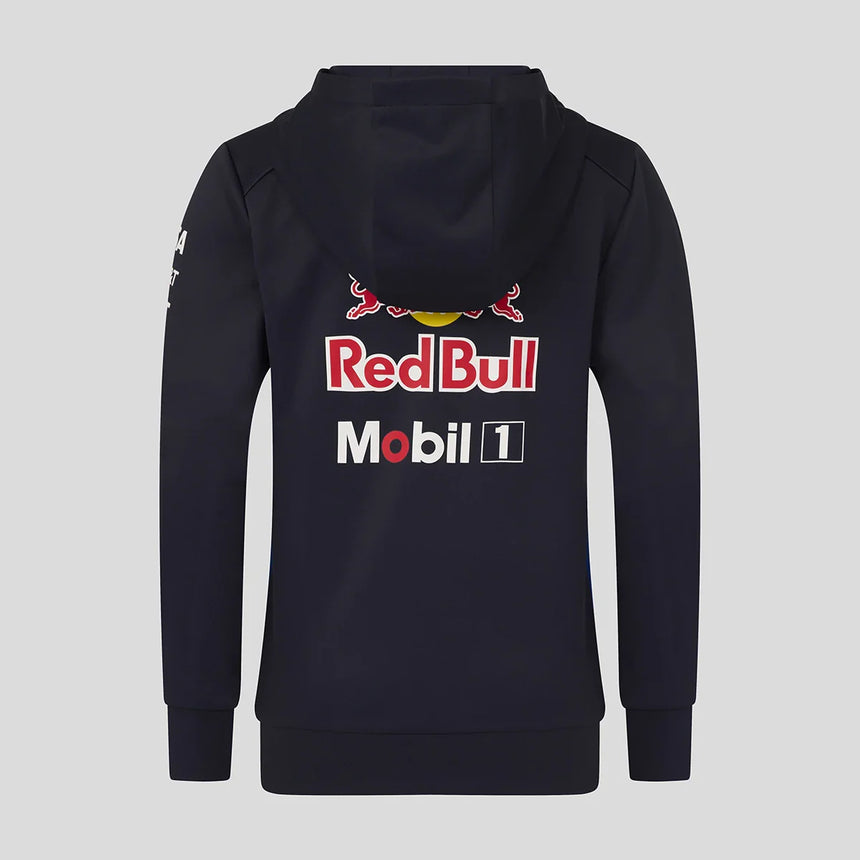 Sudadera con capucha Red Bull, equipo, cremallera completa, niños, azul