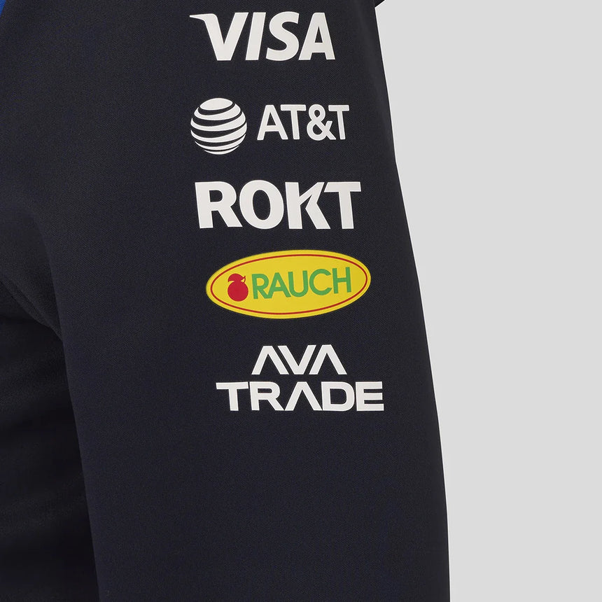 Sudadera con capucha Red Bull, equipo, cremallera completa, niños, azul