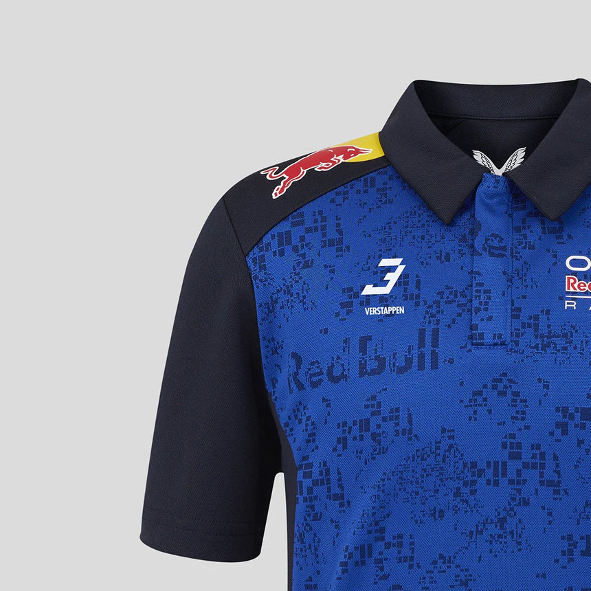 Polo de Red Bull, equipo, Max Verstappen, niños, azul