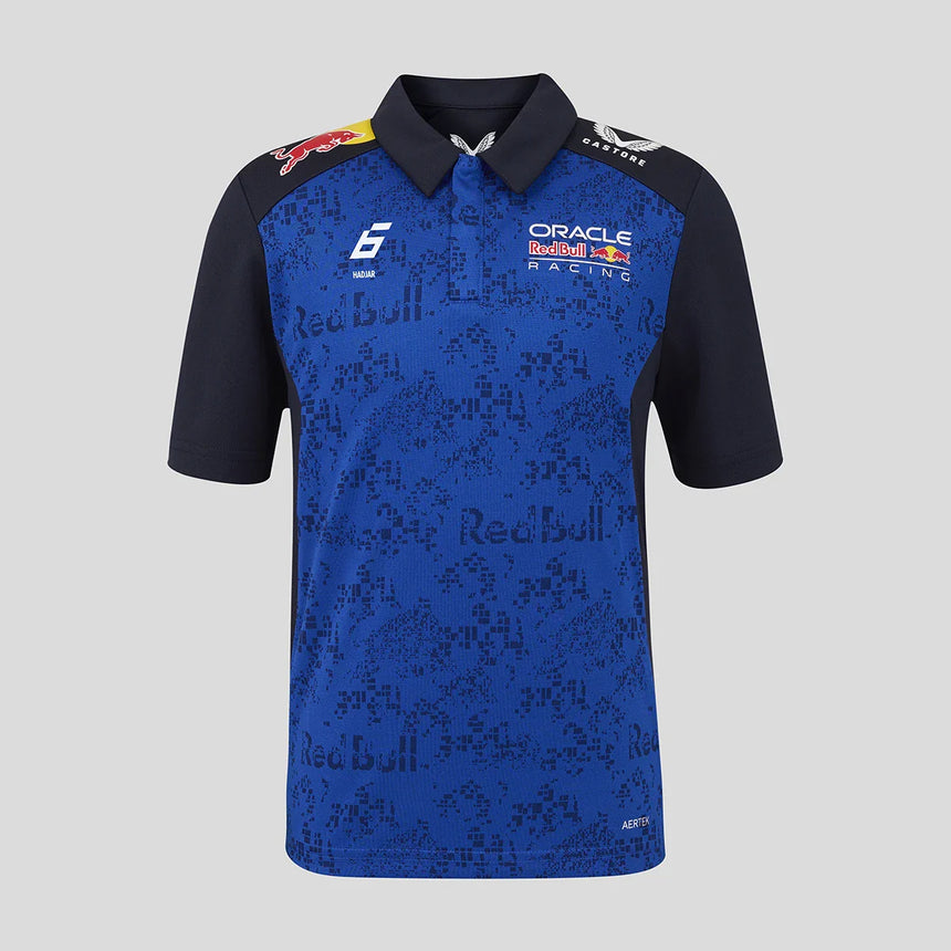 Polo de Red Bull, equipo, Isack Hadjar, niños, azul, 2026