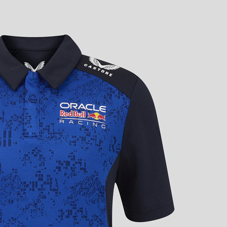 Polo de Red Bull, equipo, Isack Hadjar, niños, azul, 2026