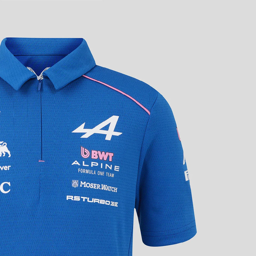 Polo alpino, equipo, niños, azul, 2026