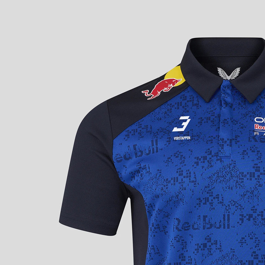 Polo de Red Bull, equipo, Max Verstappen, azul