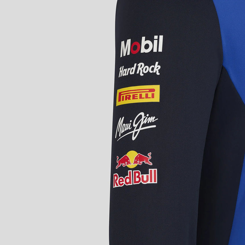 Sudadera Red Bull, equipo, cremallera de 1/4, azul