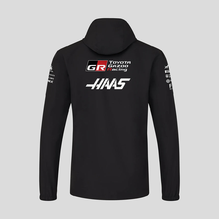 Chaqueta impermeable Haas F1, equipo, negra