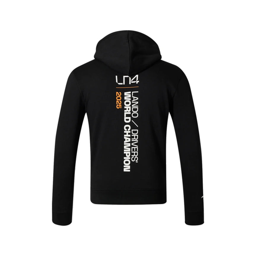 Sudadera con capucha McLaren, Lando Norris, Campeón del Mundo 2025, Edición Especial, negra