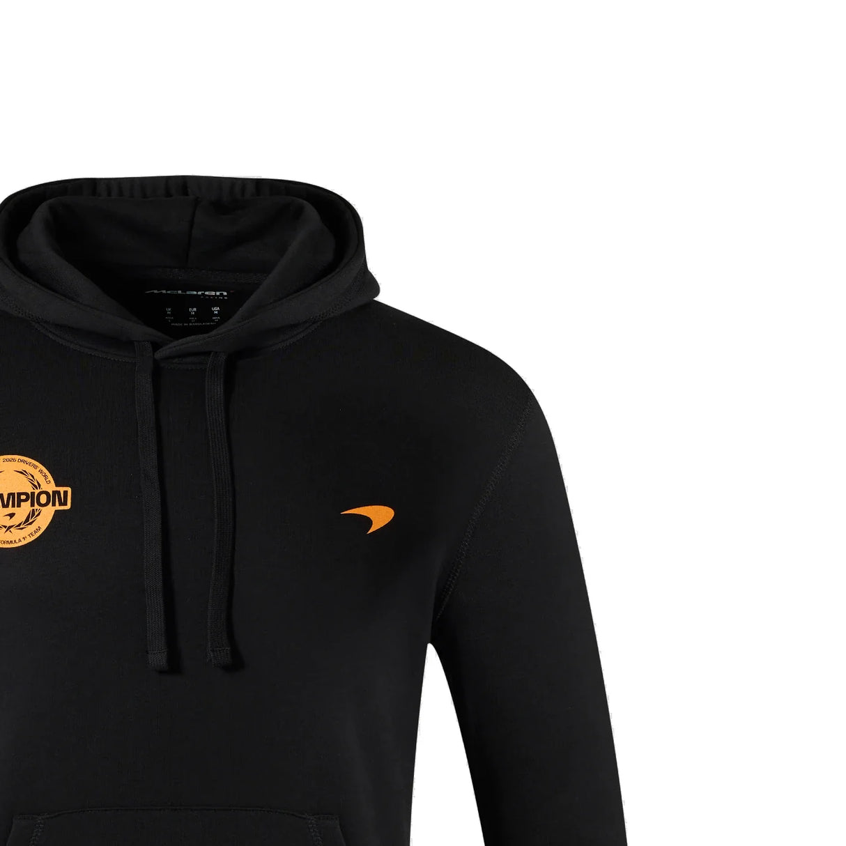 Sudadera con capucha McLaren, Lando Norris, Campeón del Mundo 2025, Edición Especial, negra