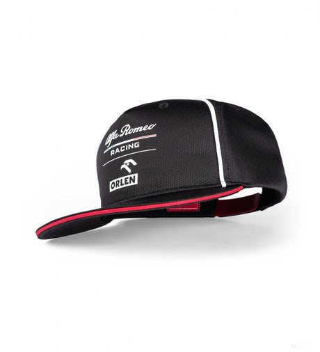 Gorra de ala plana, Alfa Romeo Team, Adulto, Negro, 2021 - FansBRANDS®