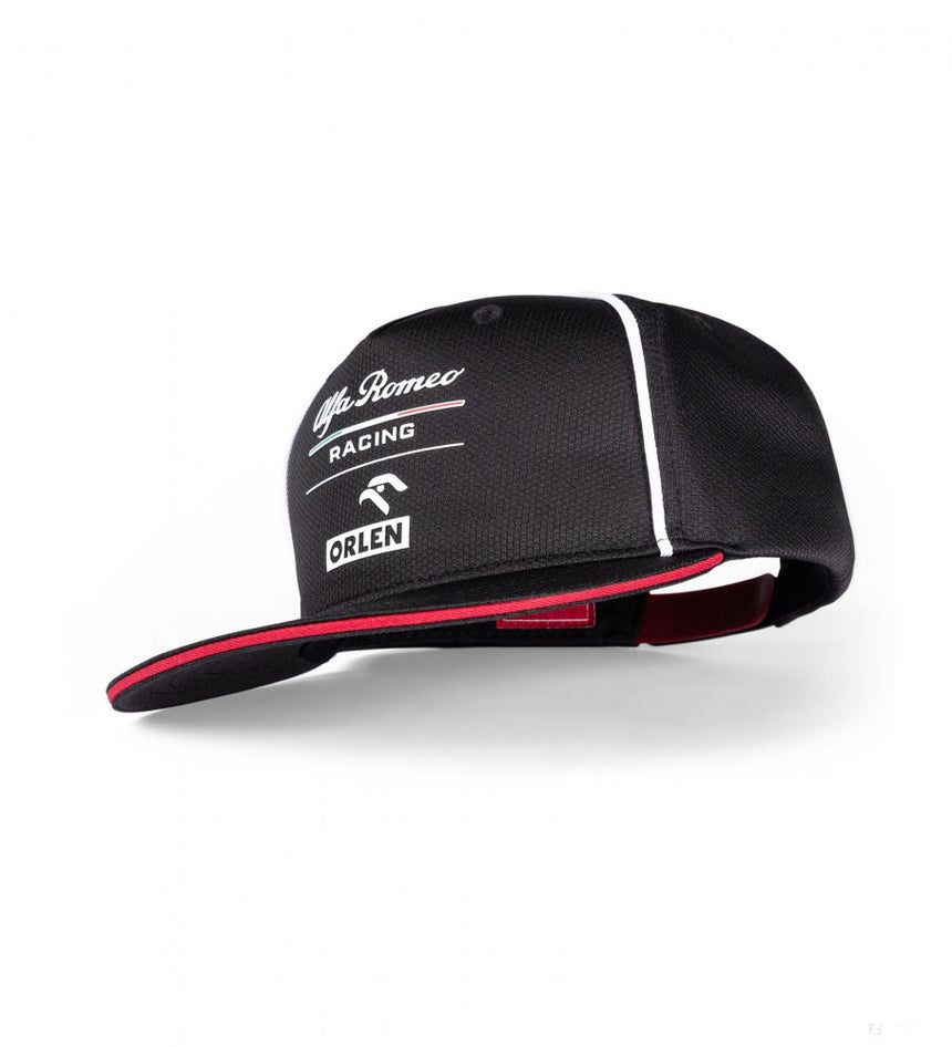 Gorra de ala plana, Alfa Romeo Team, Adulto, Negro, 2021 - FansBRANDS®