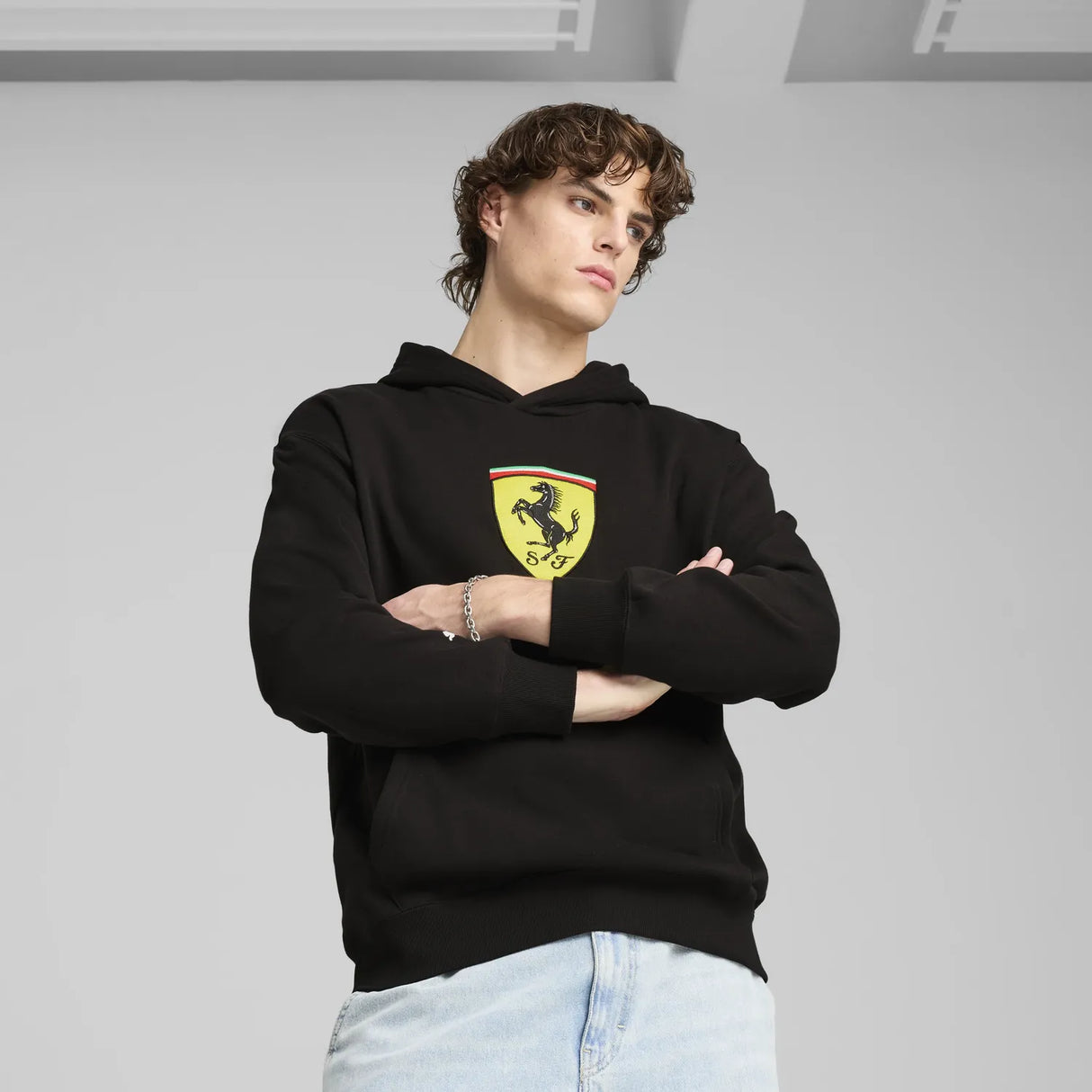 Ferrari Race Sudadera con Capucha - Negro 🔥