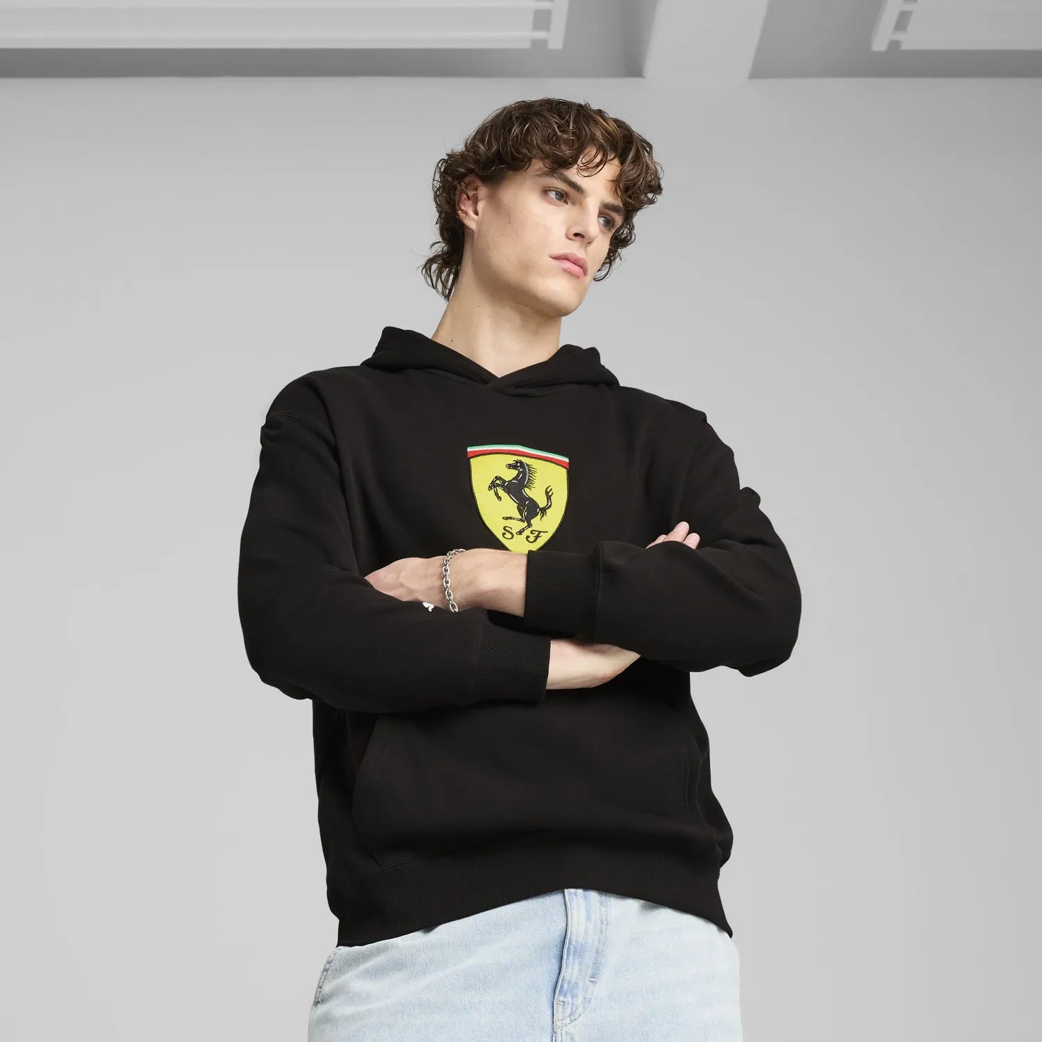 Ferrari Race Sudadera con Capucha - Negro 🔥