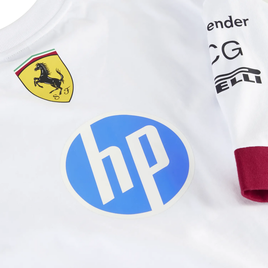 Übergroßes Rundhals-T-Shirt der Scuderia Ferrari-Fahrer 🔥