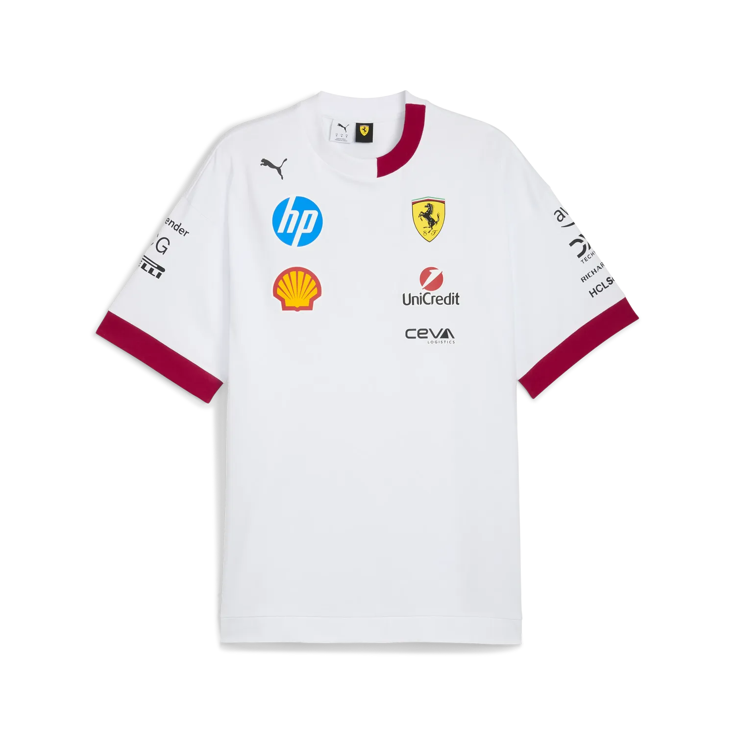 Scuderia Ferrari Drivers Oversized Camiseta Cuello Redondo 🔥