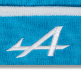 Alpine Beanie, New Era, Streifen, blau