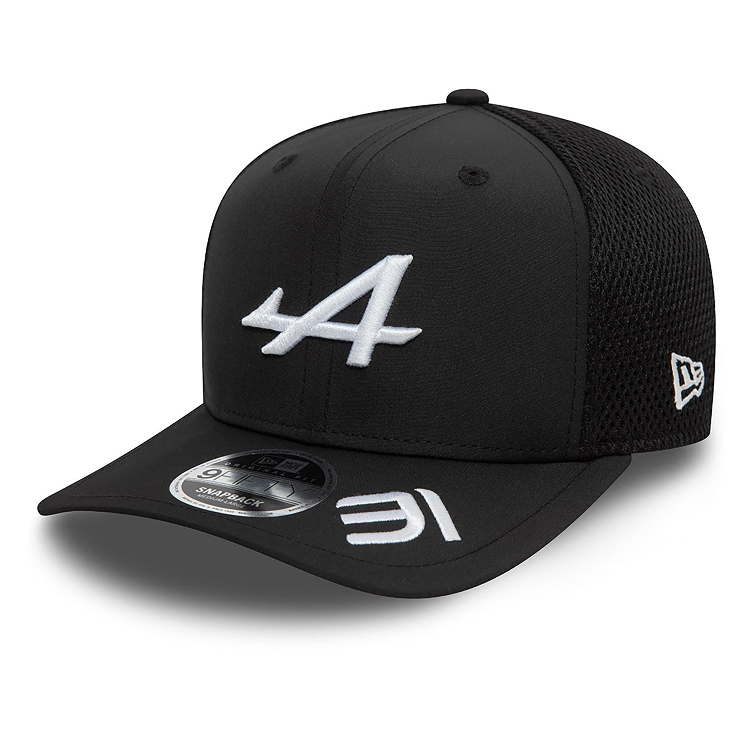 Alpine Cap, NEW ERA, Esteban Ocon, 9FIFTY, Erwachsene, Schwarz, 2024