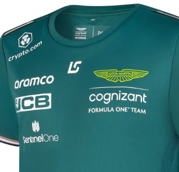 Aston Martin t-shirt, Lance Stroll, kids, green, 2023