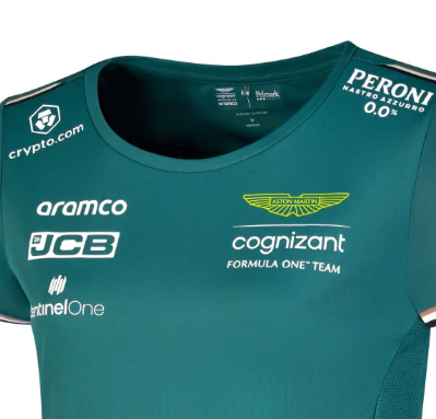 Aston Martin Camiseta, Equipo, Mujeres, Verde, 2023