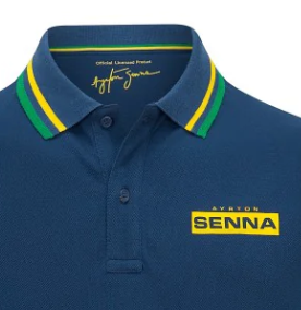 Ayrton Senna Herren-T-Shirt mit Rundhalsausschnitt und Logo 2022