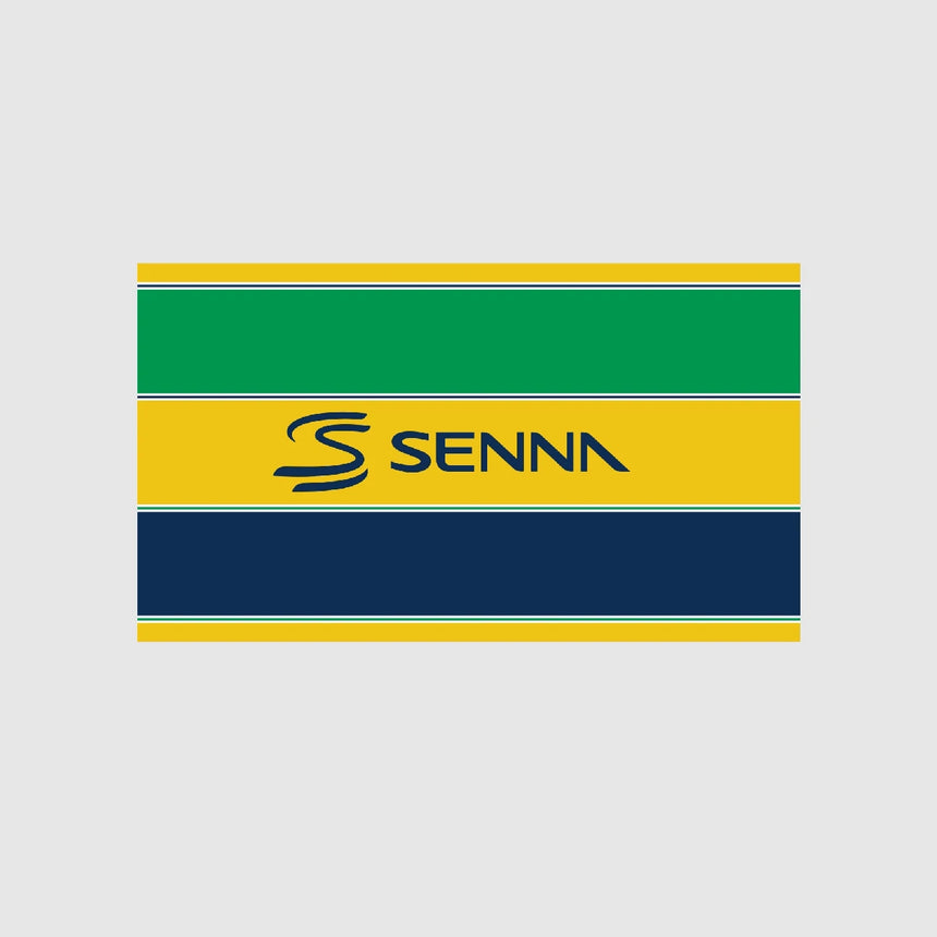 Bandera de Ayrton Senna, amarilla