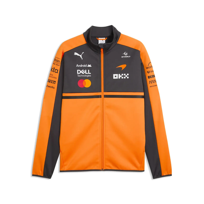Chaqueta McLaren, softshell, equipo, papaya, 2026