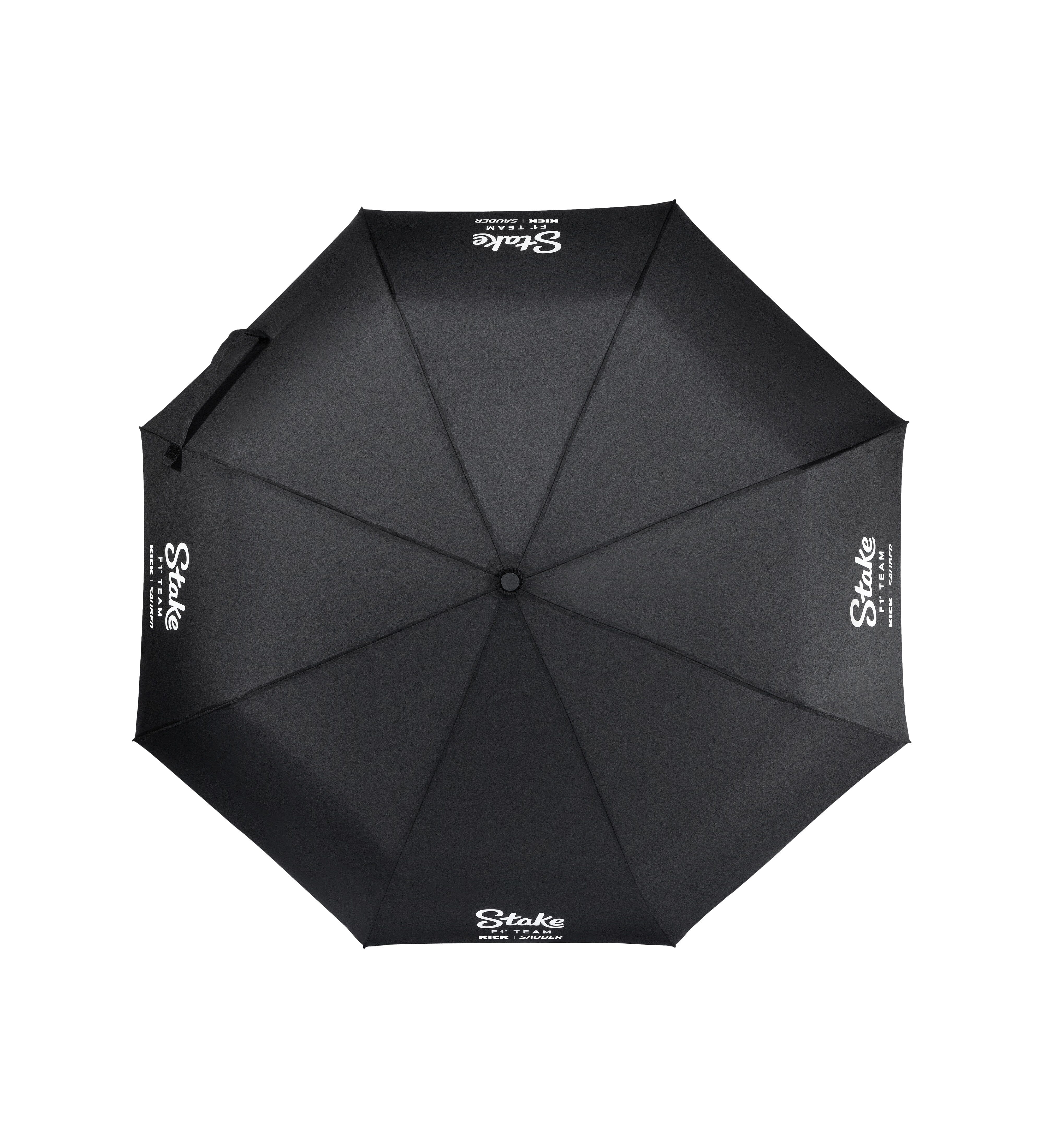 Kick Sauber Compact Umbrella, CODE ZERO, Stake Branded, Black