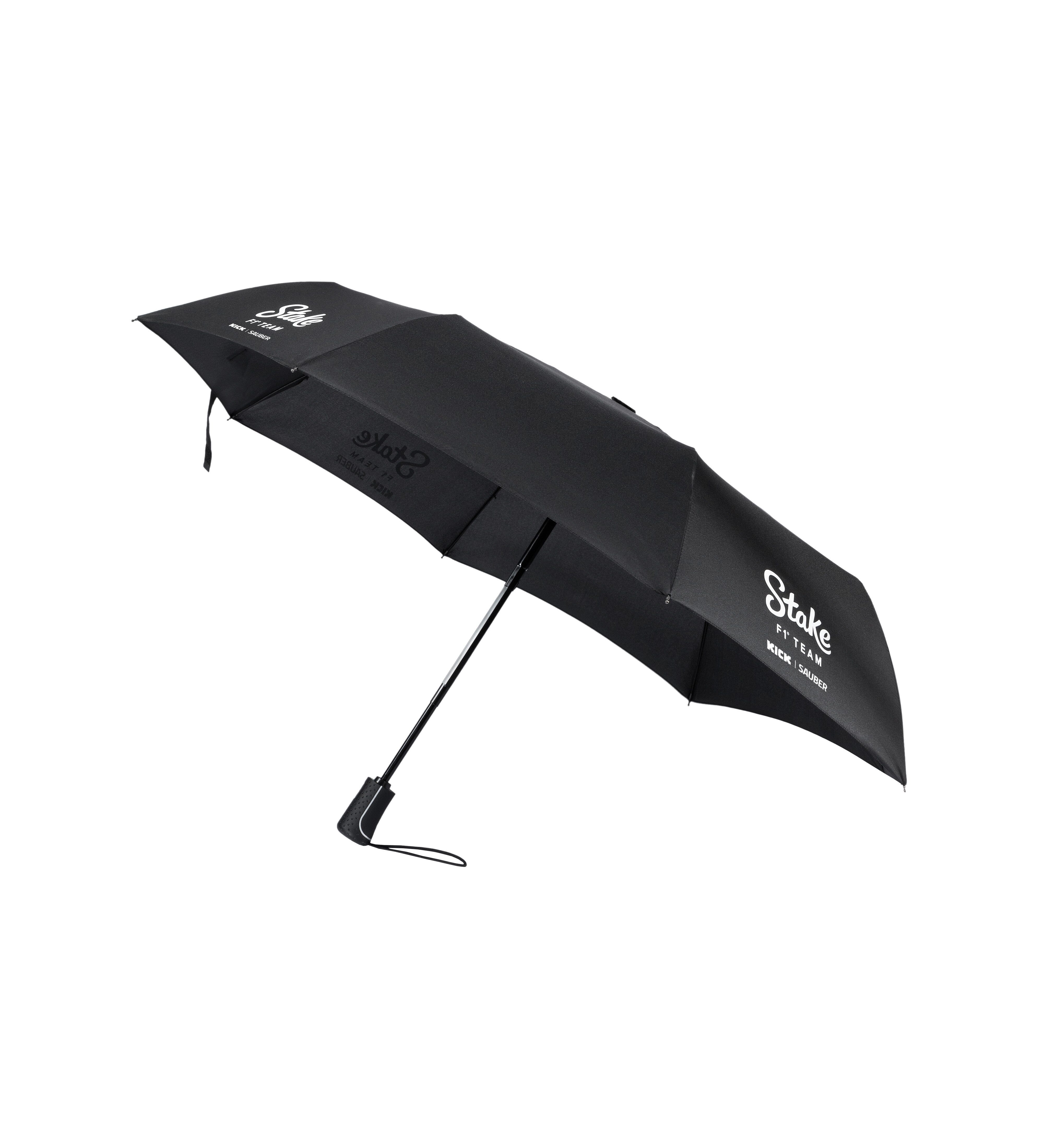 Kick Sauber Compact Umbrella, CODE ZERO, Stake Branded, Black