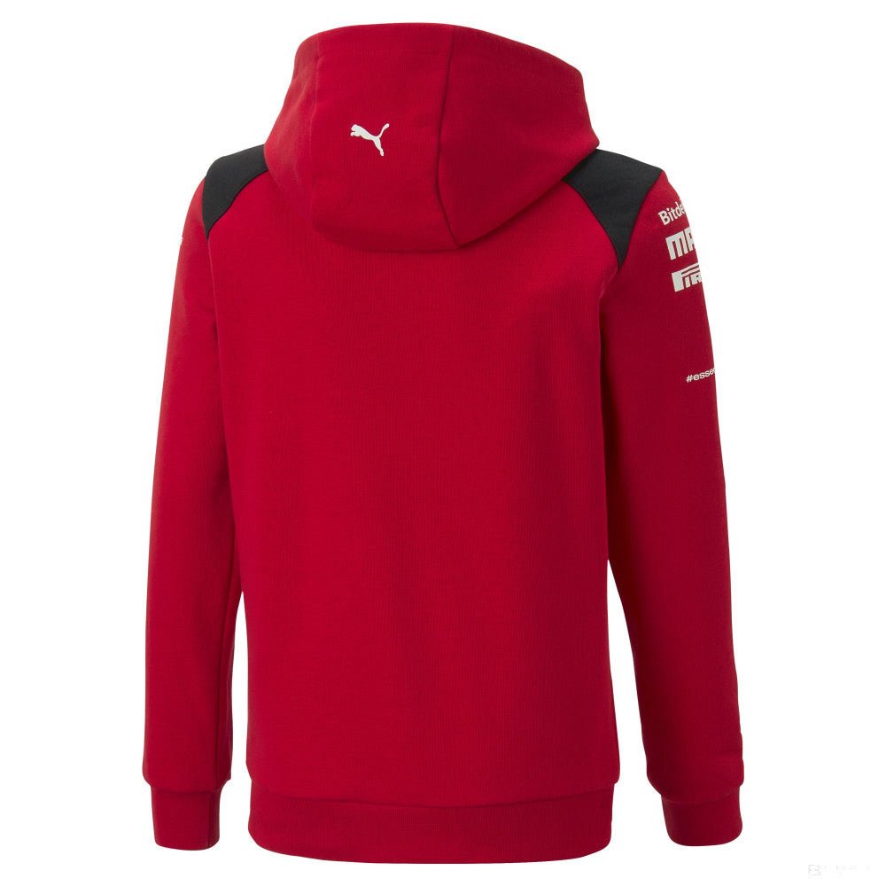 Sudadera con capucha Ferrari, Puma, equipo, niño, rojo, 2023