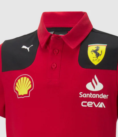 Ferrari Camiseta con cuello, Puma, Equipo, Niño, rojo, 2023