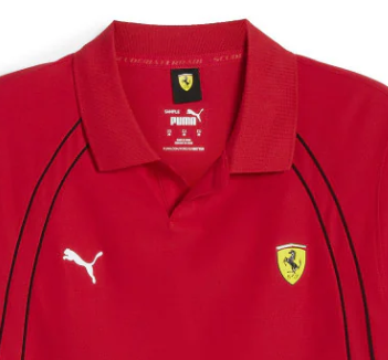 Ferrari camiseta cuello polo, Puma, race, rojo