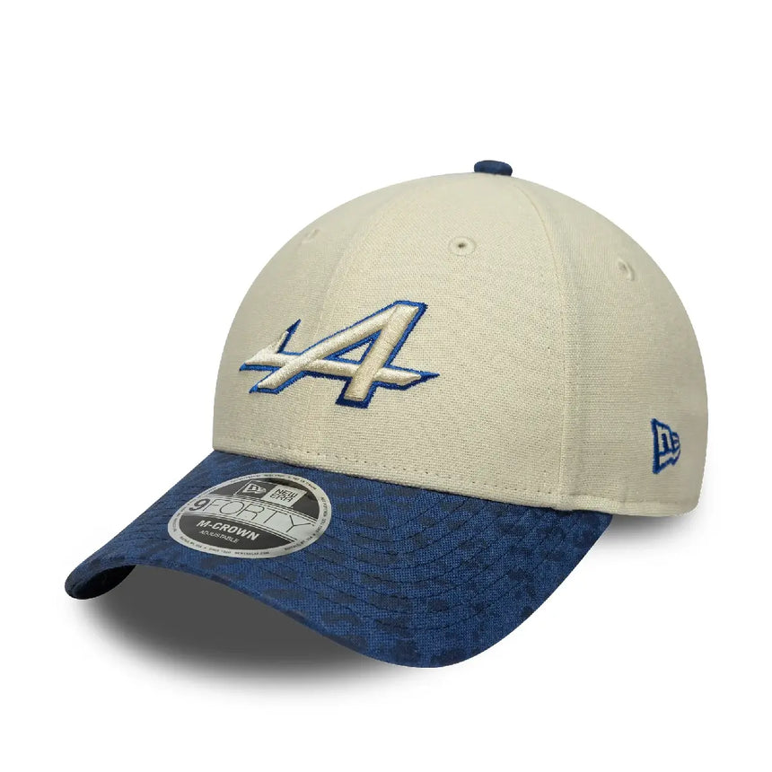 Gorra Alpine, herencia, 9FORTY, New Era, blanca