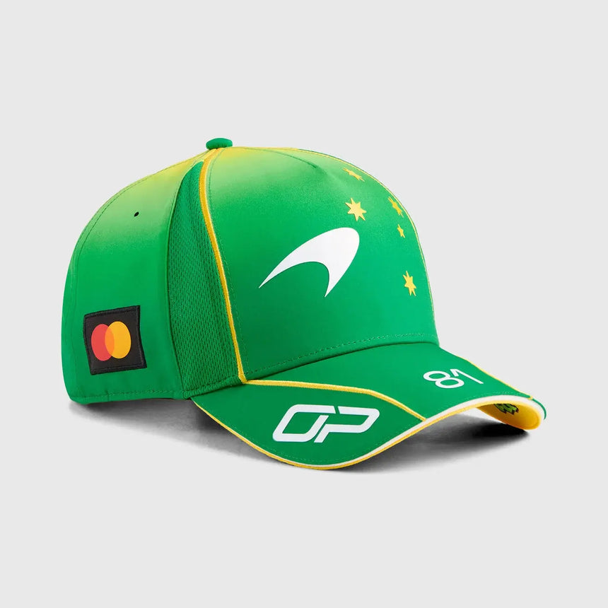 Gorra McLaren, equipo Oscar Piastri, Edición Especial Australiana, verde