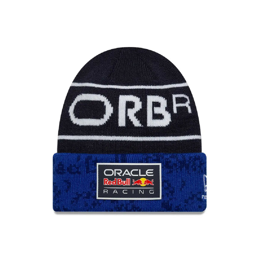 Gorro Red Bull, equipo, de canalé, niño, azul, 2026