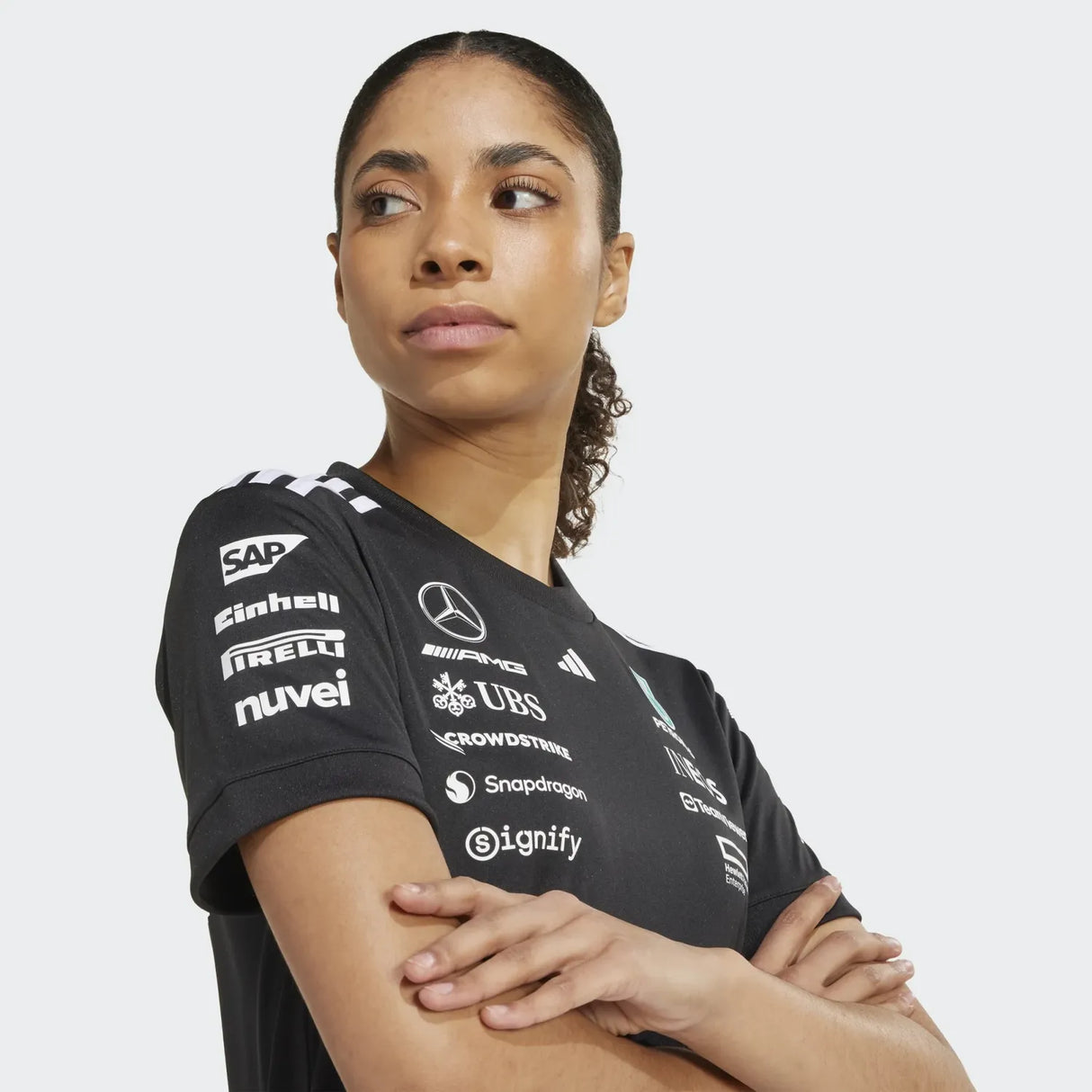 Mercedes Women's Short-Sleeved Pilot T-Shirt 🔥