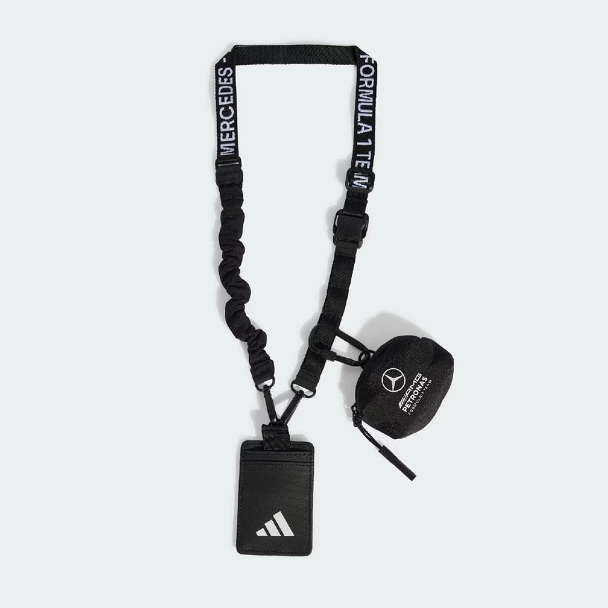 Lanyard Mercedes, equipo, ingenieros, adidas, negro