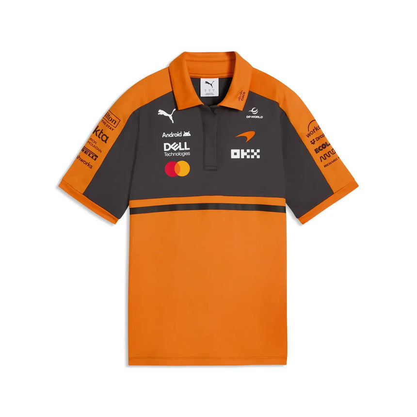 McLaren polo, team, womens, Puma, papaya, 2026