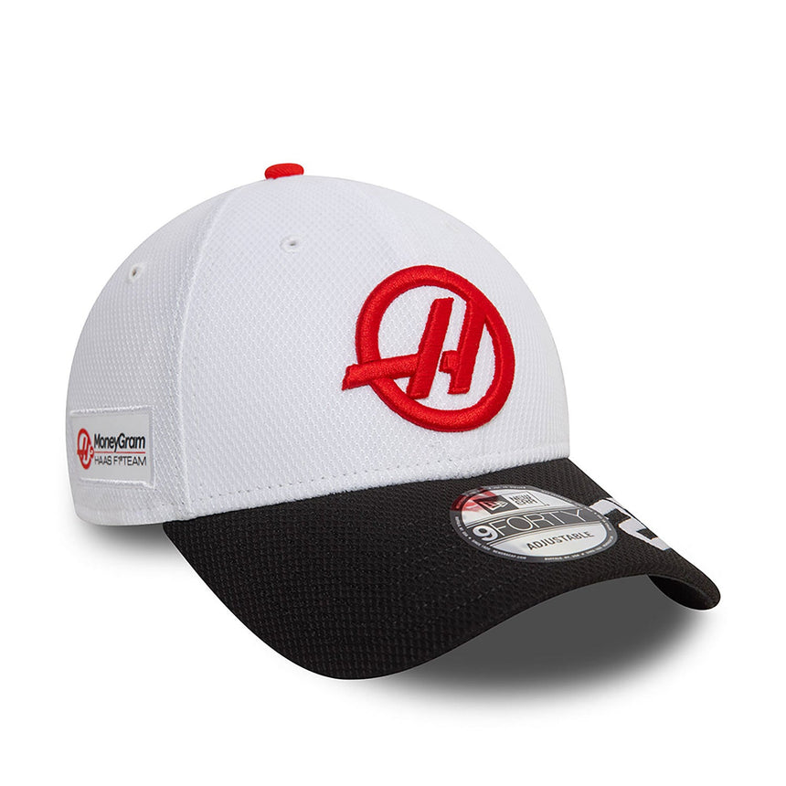 Haas Cap, New Era, 9forty, Hülkenberg Erwachsene, Weiß, 2024