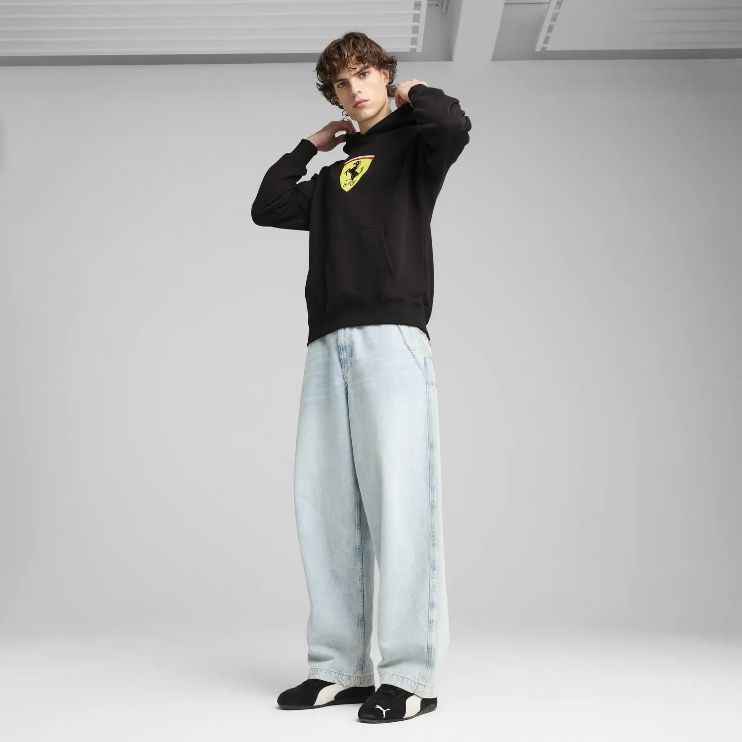 Ferrari Race Sudadera con Capucha - Negro 🔥