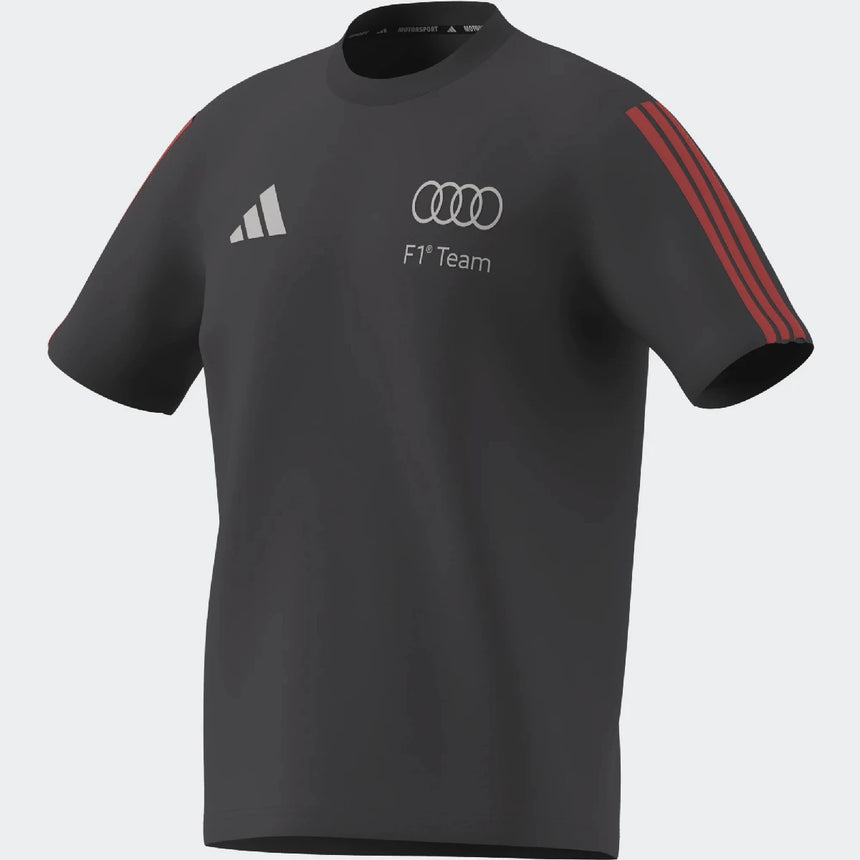 Póló Audi, DNA, pequeño logotipo, adidas, gris