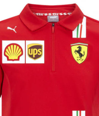 Polo Ferrari para Niños, Puma, Equipo, Rojo, 2020