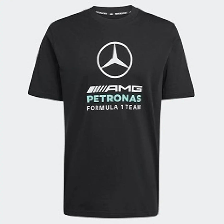 Polo Mercedes, Dna, gráfico, adidas, negro