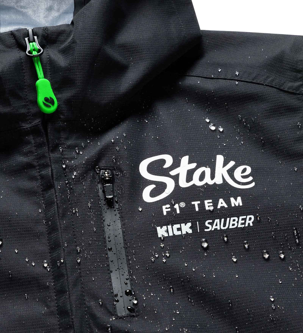 Kick Sauber Jacket, CODE ZERO, Team, Rain, Black, 2024