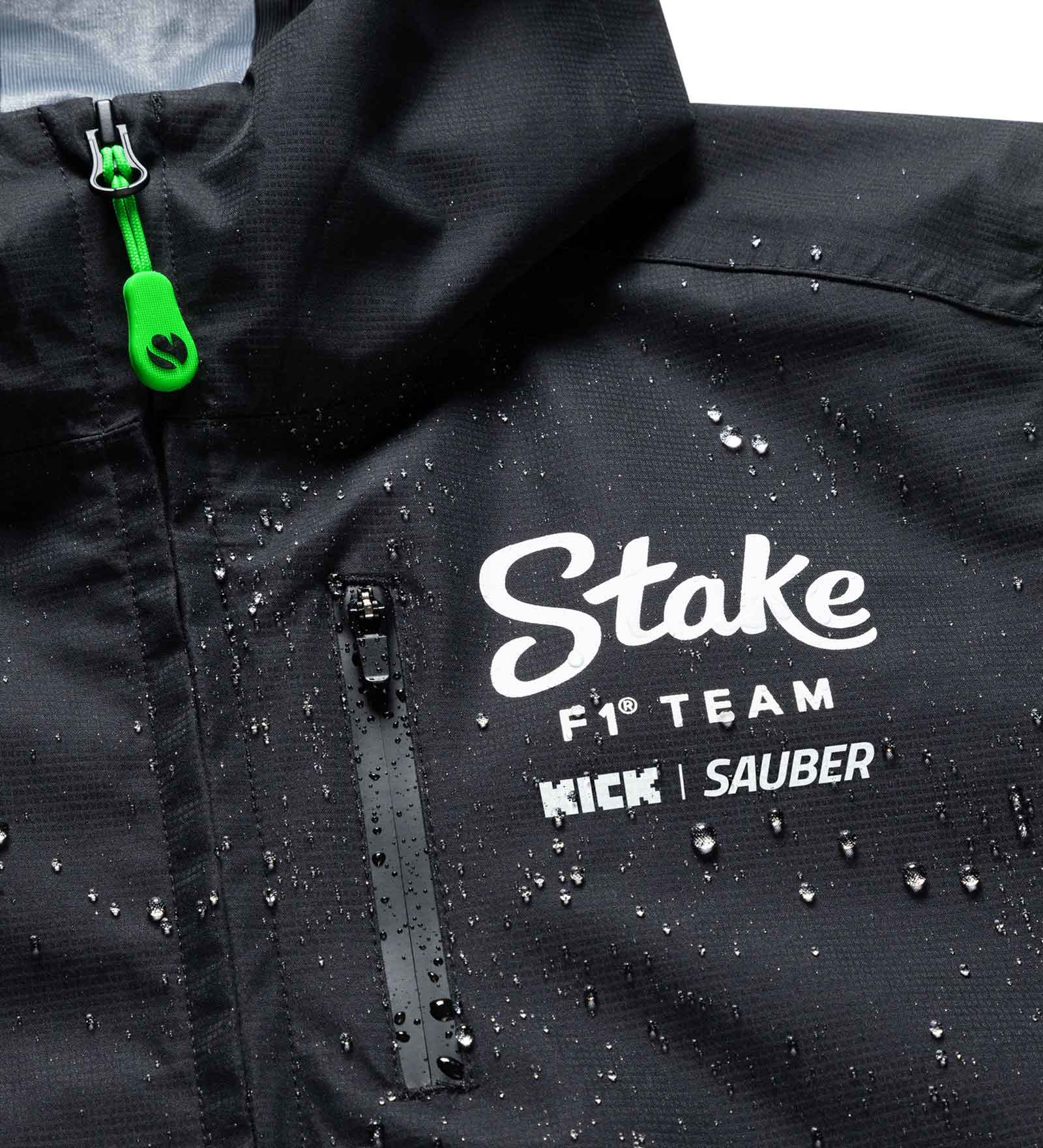 Kick Sauber Jacket, CODE ZERO, Team, Rain, Black, 2024
