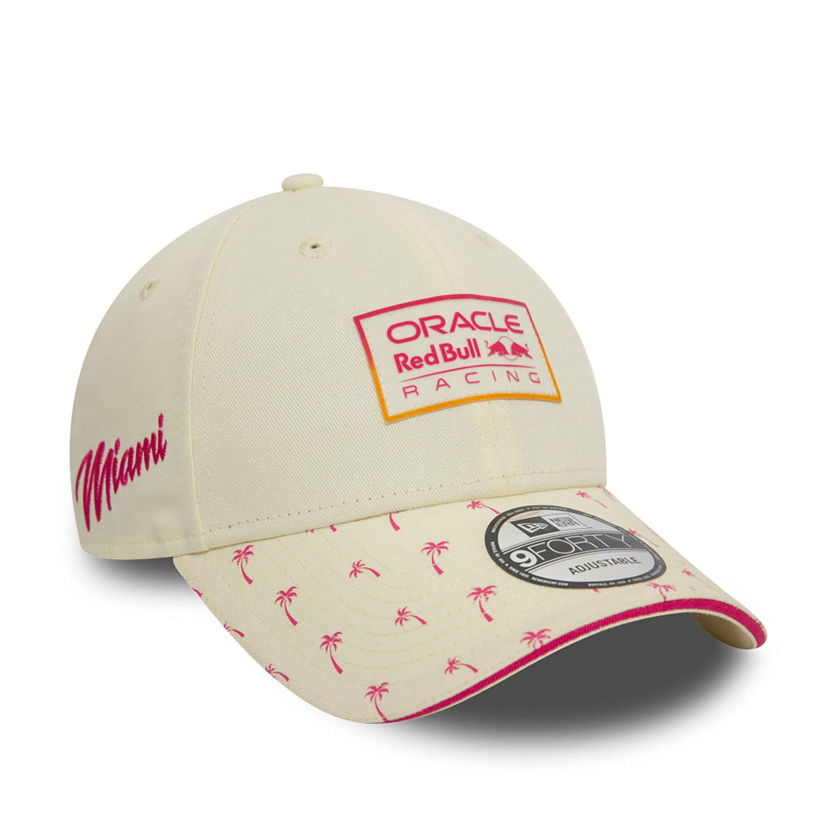 Red Bull Baseball Cap, NEW ERA, Miami, Adult, White, 2024