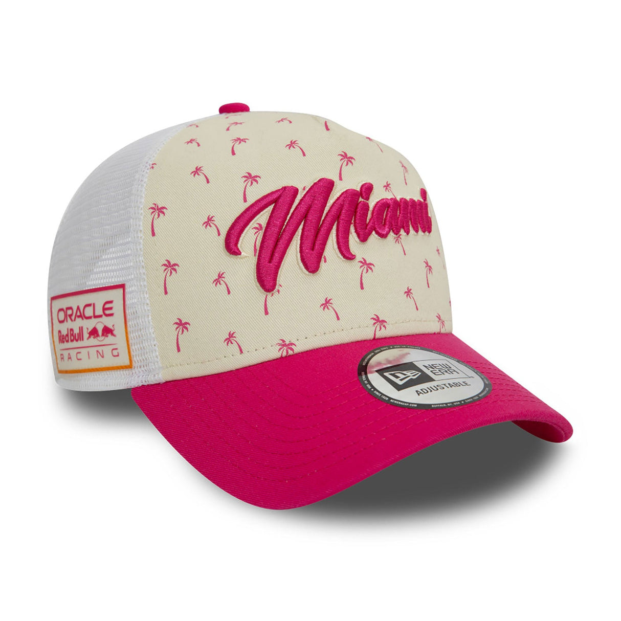 Red Bull Cap, NEW ERA, Miami, Trucker Cap, Adult, White, 2024