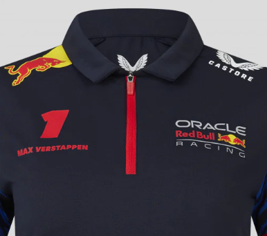 Red Bull Racing Damen Max Verstappen Rundhals-T-Shirt, Blau, 2023