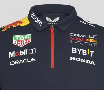 Red Bull Racing Rundhals-T-Shirt, Team, Blau, 2023