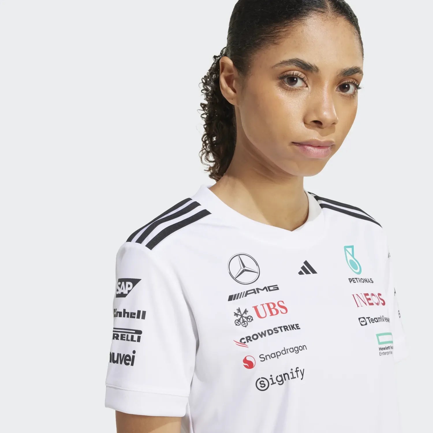 Mercedes Women's Short-Sleeved Pilot T-Shirt 🔥