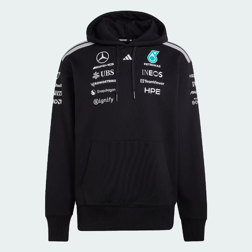 Sudadera con Capucha Mercedes, equipo, piloto, adidas, negra, 2026