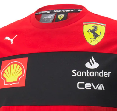 2022, Rojo, Puma Ferrari Race Camiesta