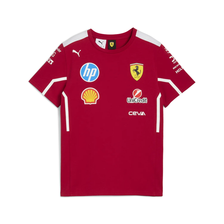 Scuderia Ferrari Team Kids' Crew Neck T-Shirt 🔥